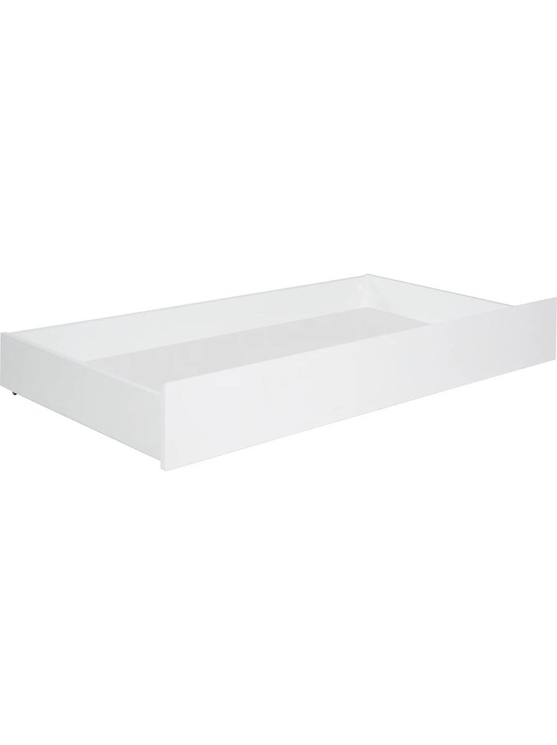 Houten bedlade voor babybed met wieltjes - ROBA Wit - Kiabi