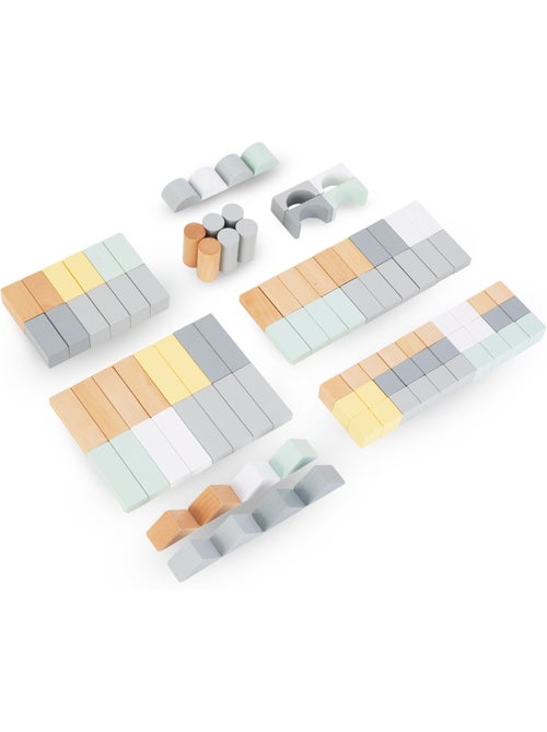 Houten bouwblokken kind 100 stuks educatief speelgoed mamabrum - Kiabi Houten bouwblokken kind 100 stuks educatief speelgoed mamabrum - Kiabi