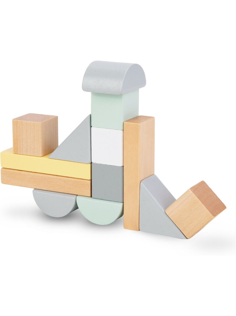 Houten bouwblokken kind 100 stuks educatief speelgoed mamabrum N.v.t. - Kiabi