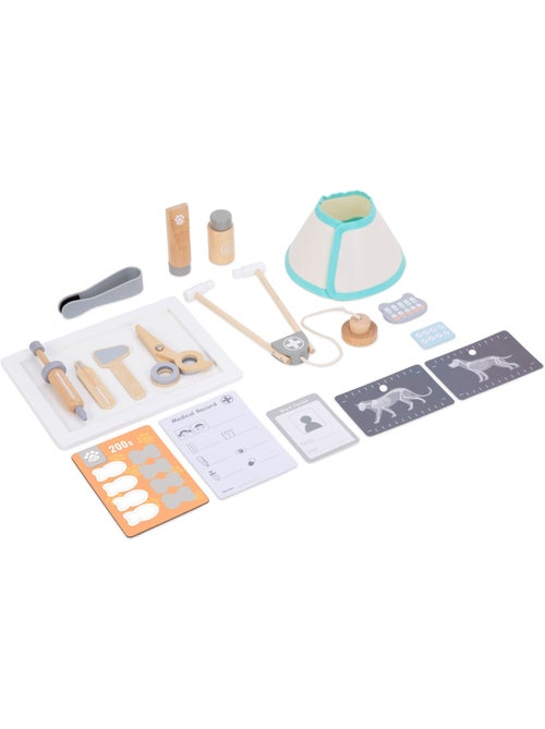Houten dierenartsset voor kinderen vanaf 3 jaar met station en medische accessoires - Kiabi Houten dierenartsset voor kinderen vanaf 3 jaar met station en medische accessoires - Kiabi