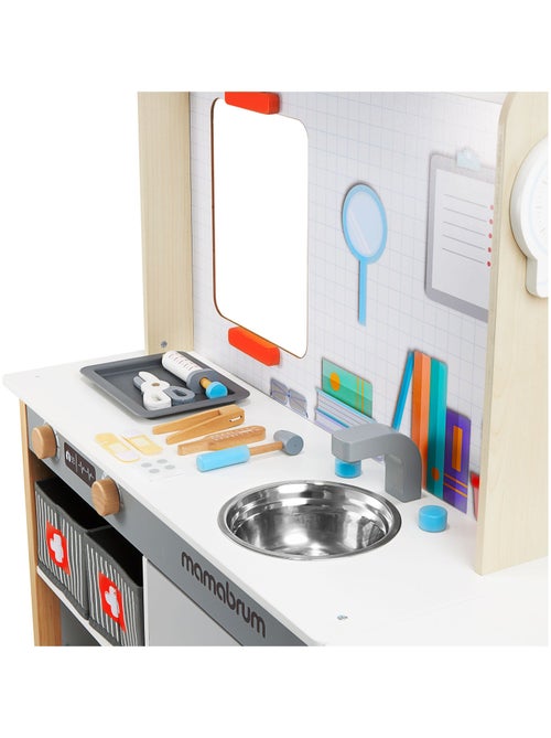 Houten dokterspraktijk voor kinderen – behandelcentrum met 20 accessoires - Kiabi Houten dokterspraktijk voor kinderen – behandelcentrum met 20 accessoires - Kiabi