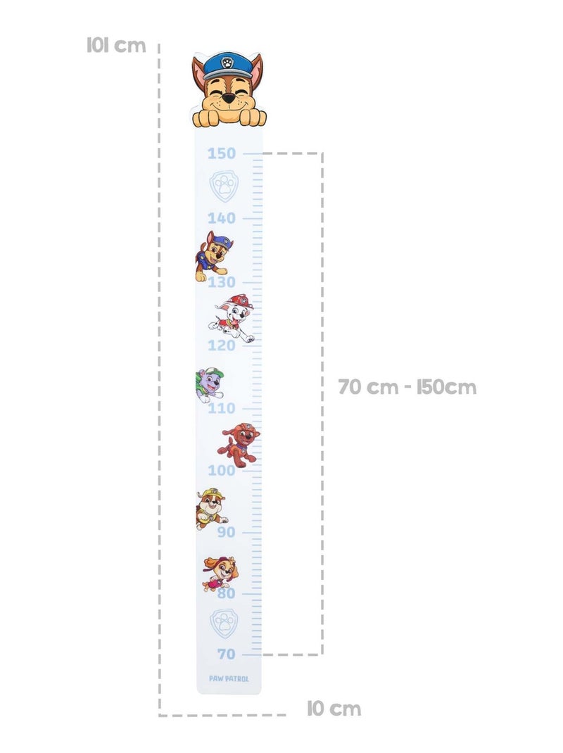 Houten groeimeter met hondenmotief 'Paw Patrol' - ROBA Wit Multikleur Blauw - Kiabi