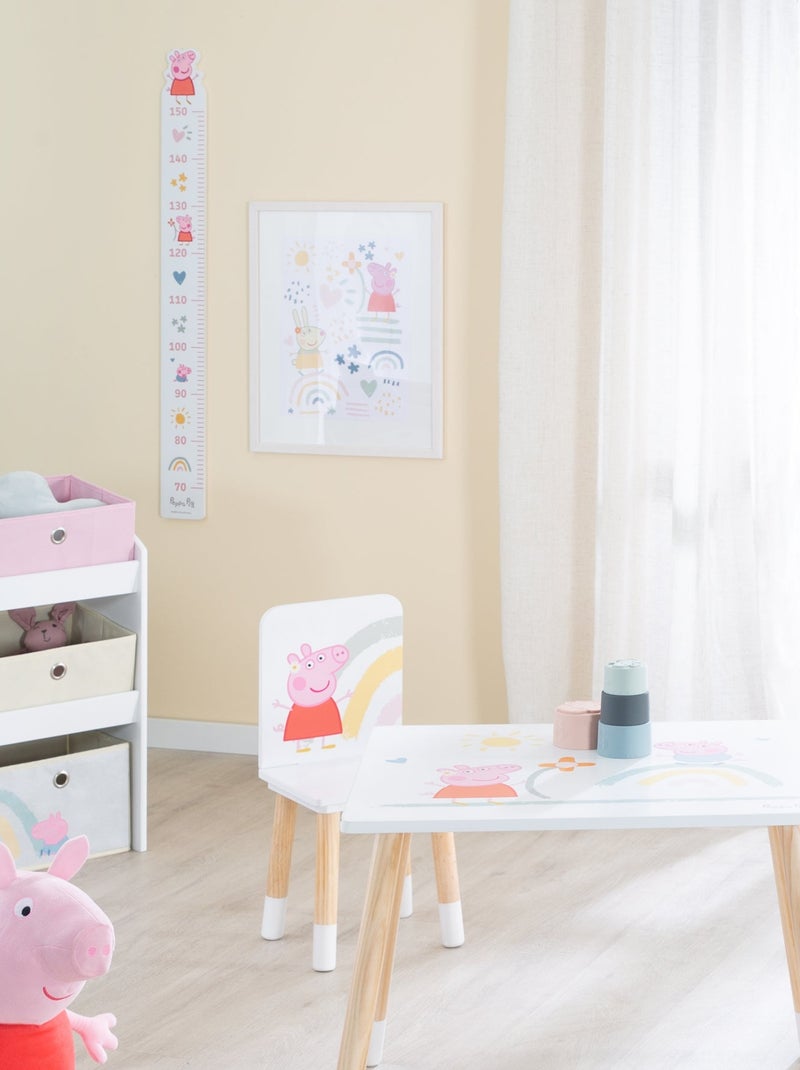 Houten groeimeter 'Peppa Pig' - ROBA Wit Roze - Kiabi