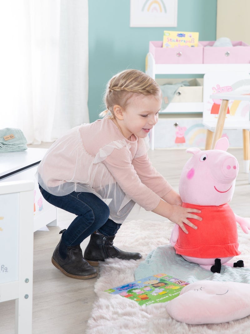 Houten groeimeter 'Peppa Pig' - ROBA Wit Roze - Kiabi