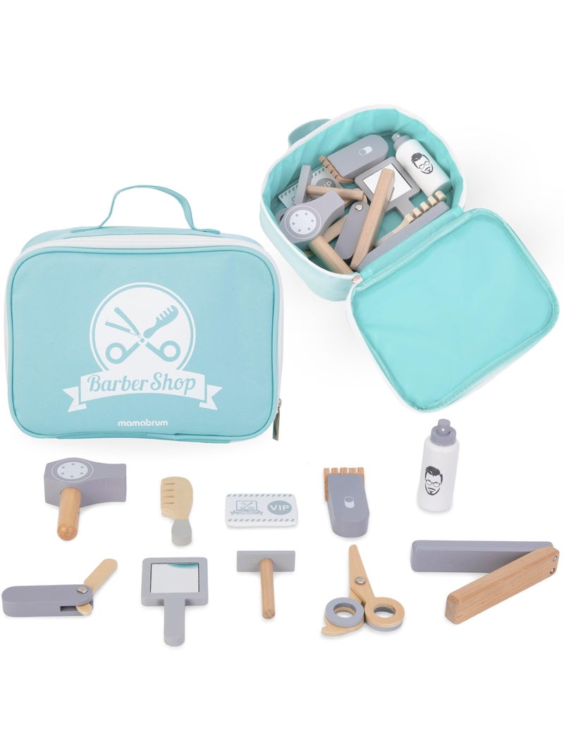 Houten kappersset rollenspel met tas voor kinderen mamabrum N.v.t. - Kiabi