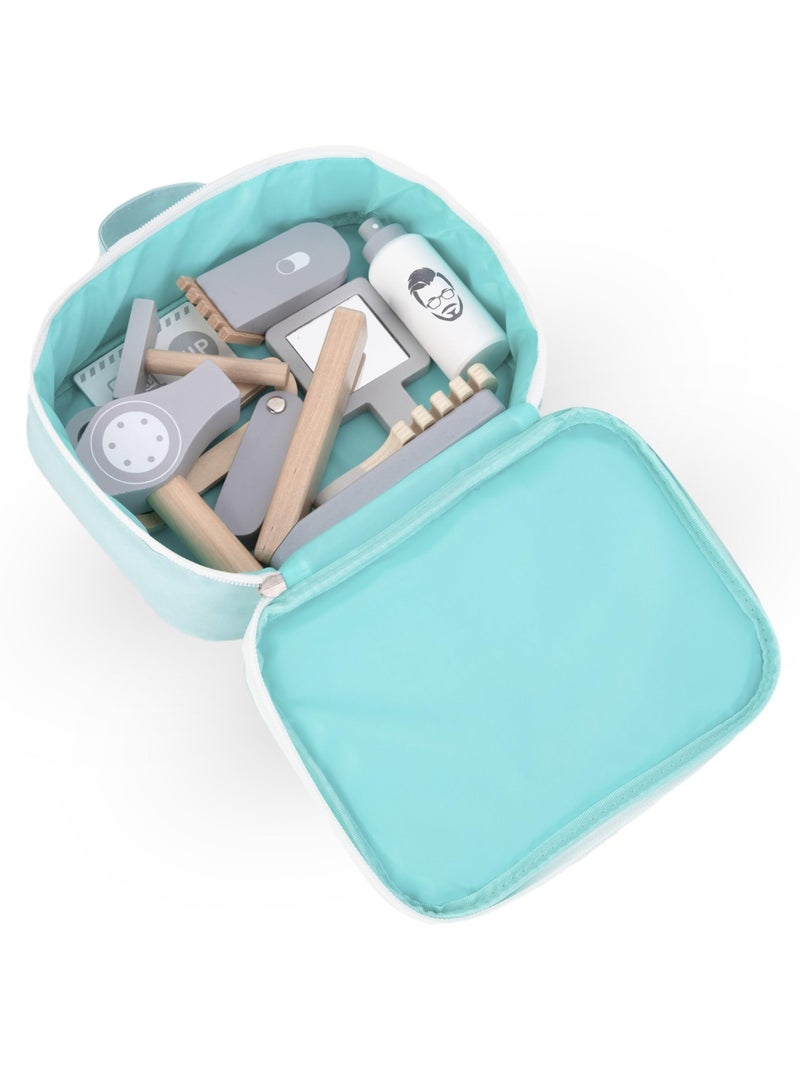 Houten kappersset rollenspel met tas voor kinderen mamabrum N.v.t. - Kiabi