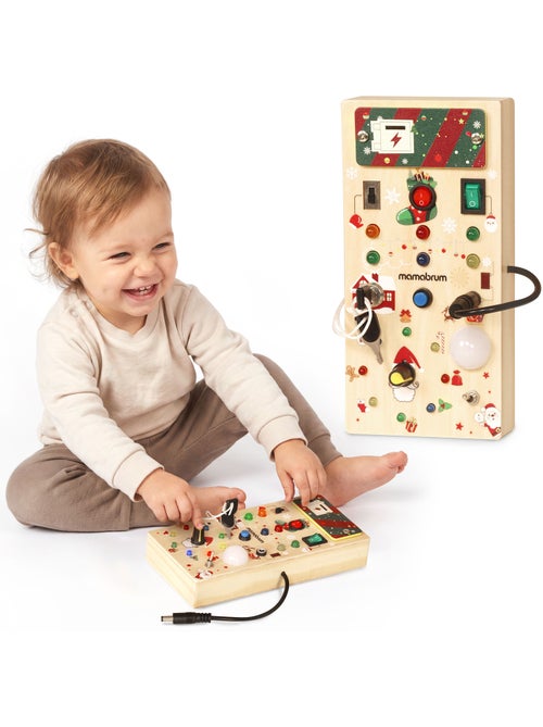 Houten kerst activiteitenbord met licht en geluid mamabrum - Kiabi Houten kerst activiteitenbord met licht en geluid mamabrum - Kiabi