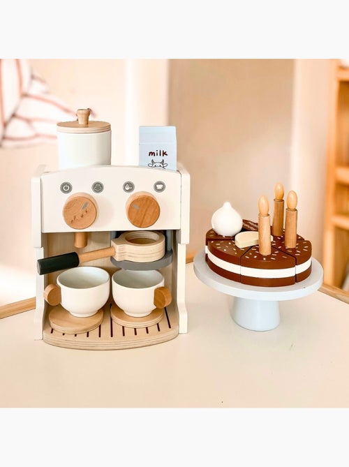Houten koffiezetapparaat en theepot kind 16x9cm speelgoed mamabrum - Kiabi Houten koffiezetapparaat en theepot kind 16x9cm speelgoed mamabrum - Kiabi