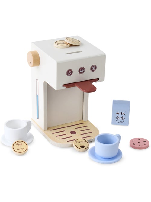 Houten koffiezetapparaat kind 14x13cm cpsules kopjes speelgoed mamabrum - Kiabi Houten koffiezetapparaat kind 14x13cm cpsules kopjes speelgoed mamabrum - Kiabi