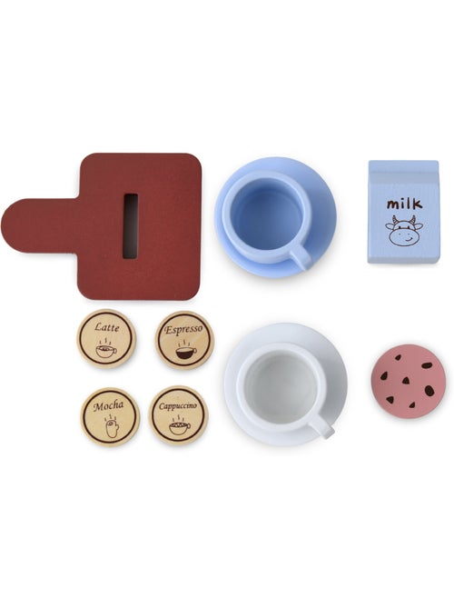 Houten koffiezetapparaat kind 14x13cm cpsules kopjes speelgoed mamabrum - Kiabi Houten koffiezetapparaat kind 14x13cm cpsules kopjes speelgoed mamabrum - Kiabi