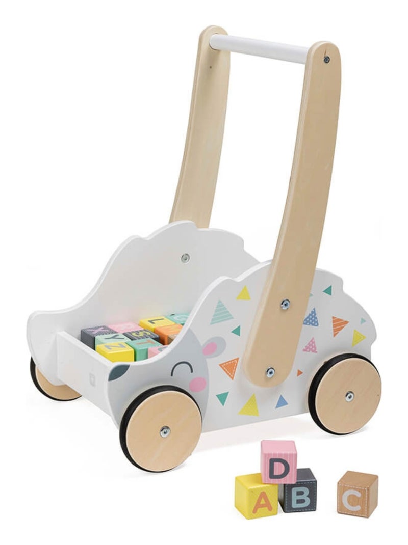 Houten looprek met speelblokjes Multicolor - Kiabi