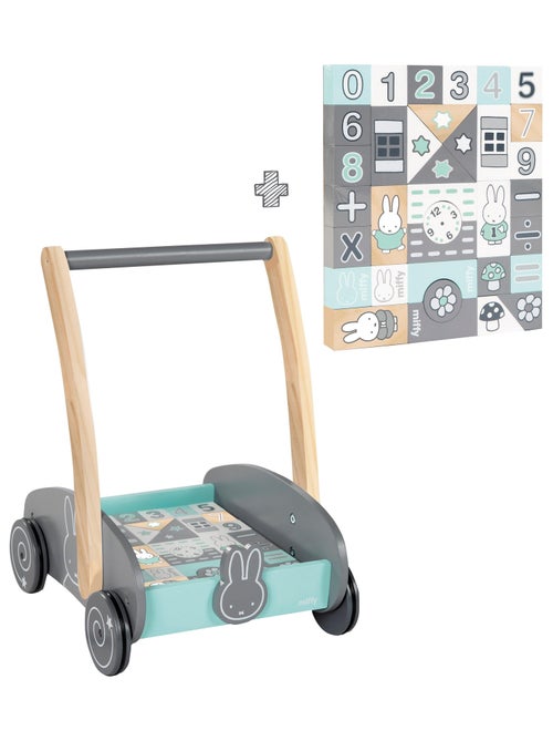 Houten loopwagen + bouwblokken 'miffy®' - ROBA - Kiabi Houten loopwagen + bouwblokken 'miffy®' - ROBA - Kiabi