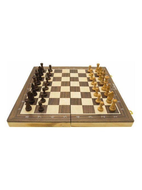 Houten magnetisch opvouwbaar schaakspel - Kiabi Houten magnetisch opvouwbaar schaakspel - Kiabi