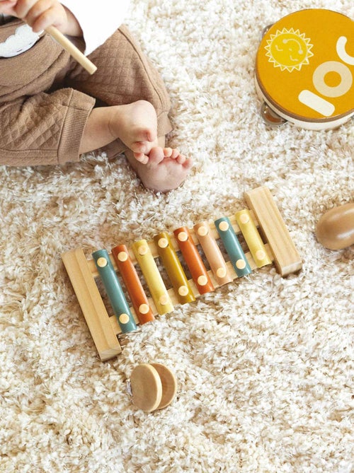 Houten muziekset voor baby's - Kiabi