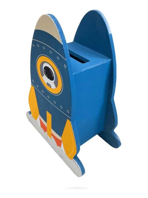 Houten raketspaarpot voor kinderen - Kiabi