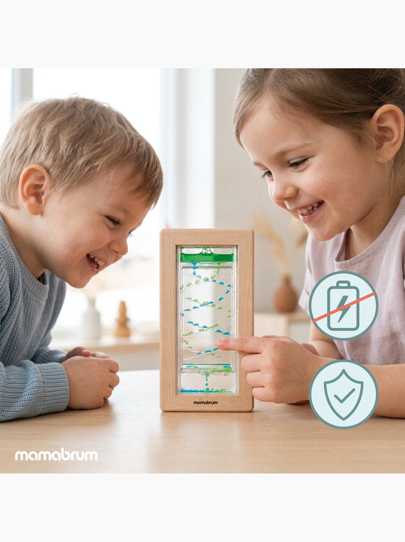 Houten sensorische zandloper educatief speelgoed 90s timer mamabrum N.v.t. - Kiabi