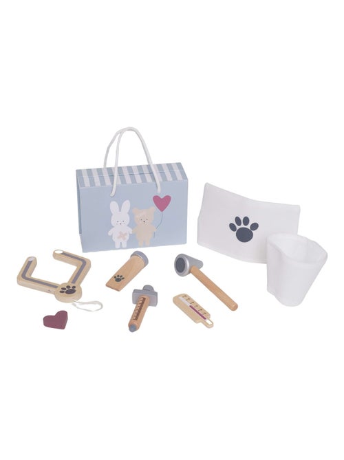 Houten speelgoed - dierenarts koffer - Kiabi