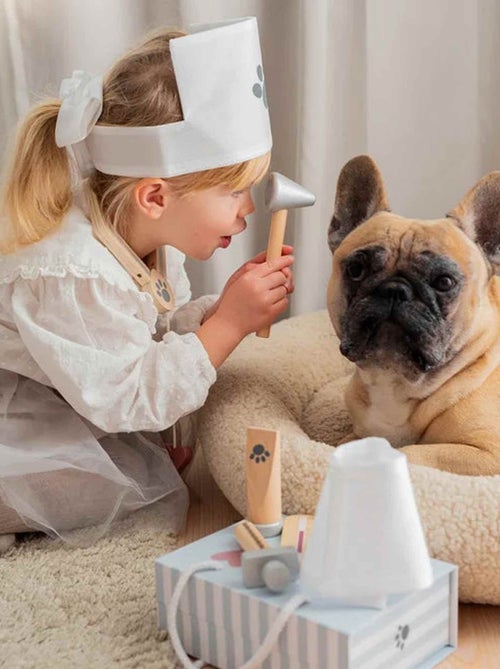Houten speelgoed - dierenarts koffer - Kiabi