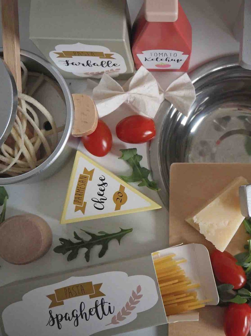 Houten speelgoed - eethoek - pasta | jabadabado Multicolor - Kiabi