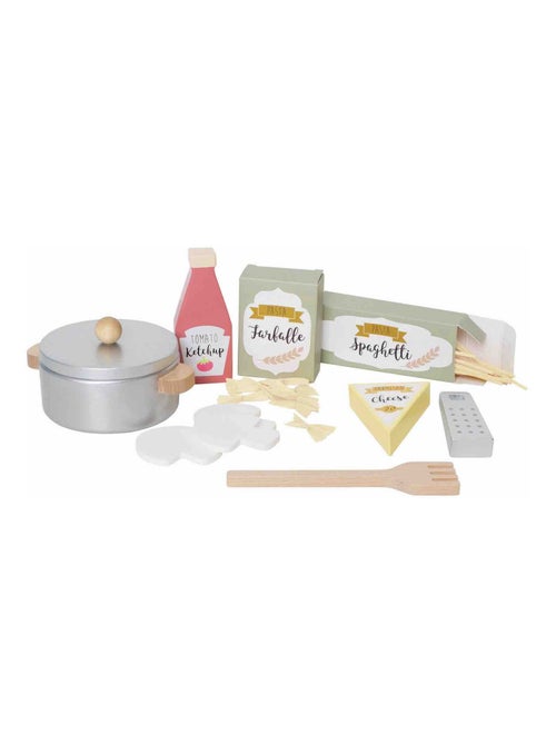 Houten speelgoed - eethoek - pasta - Kiabi