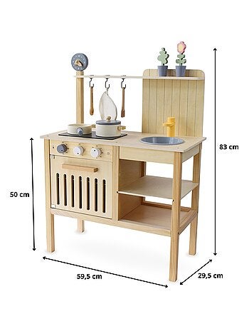 Houten speelgoedkeuken met accessoires 3 jaar mamabrum