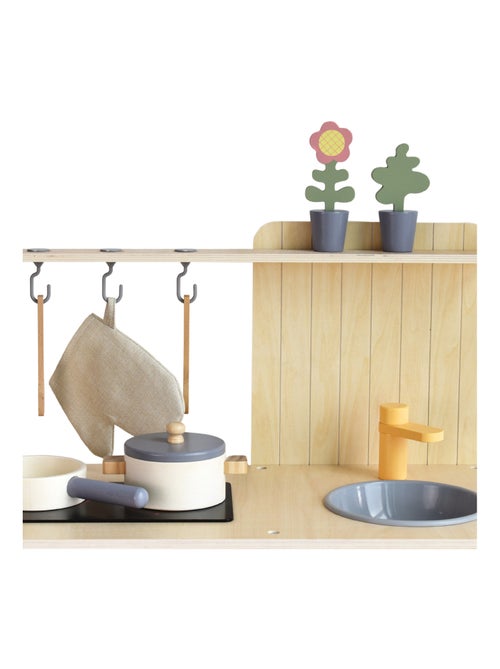 Houten speelgoedkeuken met accessoires 3 jaar mamabrum - Kiabi Houten speelgoedkeuken met accessoires 3 jaar mamabrum - Kiabi
