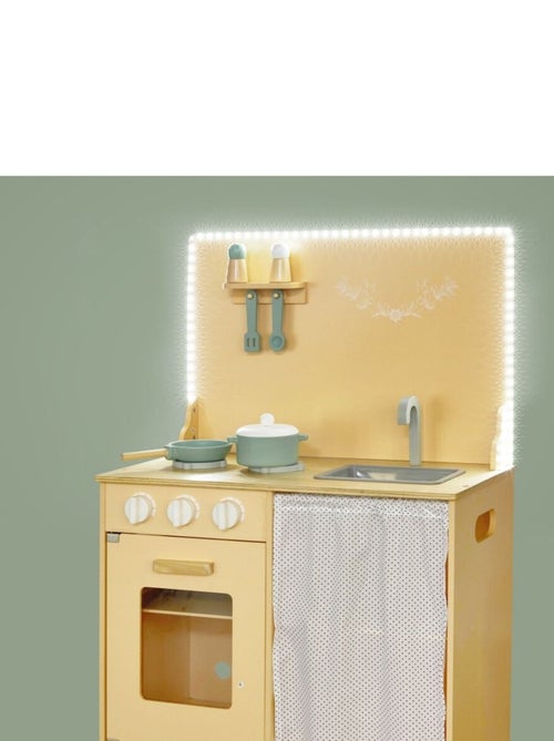 Houten speelkeuken "kleine chef" – scandinavisch design met led-verlichting - Kiabi Houten speelkeuken "kleine chef" – scandinavisch design met led-verlichting - Kiabi