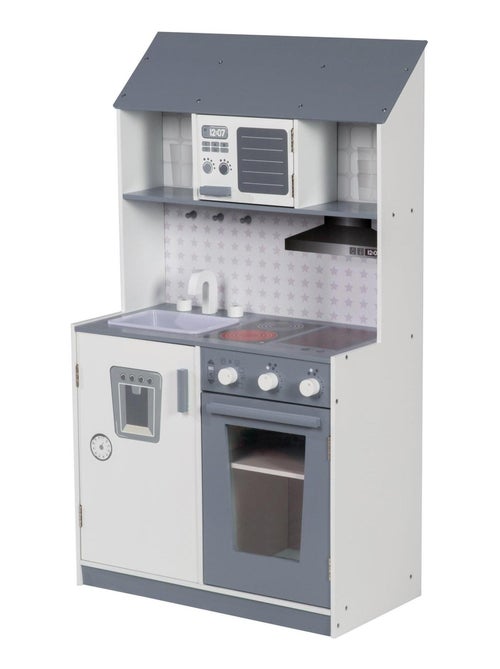 Houten speelkeuken voor kinderen met fornuis en koelkast ROBA - Kiabi