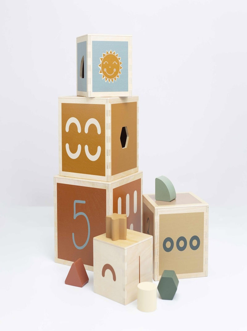 Houten stapelblokken Multicolor - Kiabi