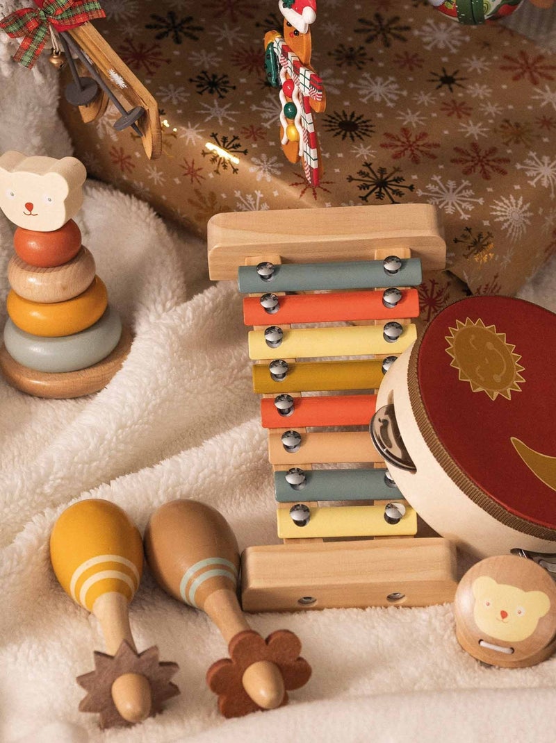 Houten stapelpiramide Multicolor - Kiabi