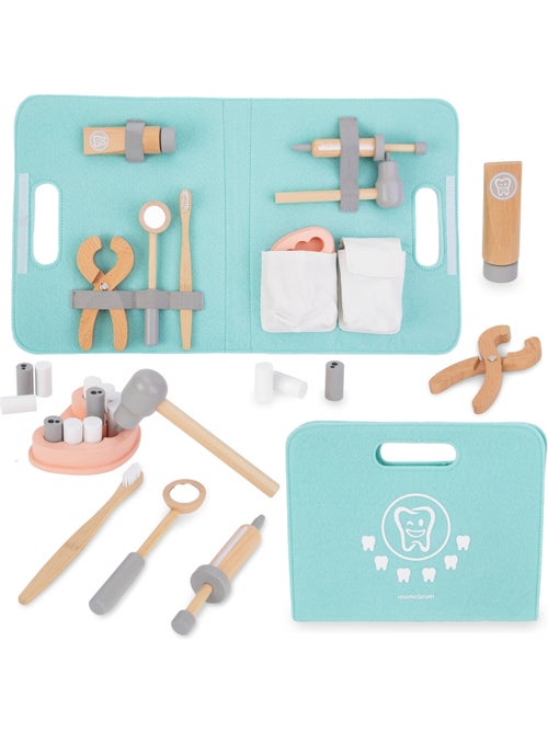 Houten tandarts set kind tas gebit rollenspel speelgoed mamabrum - Kiabi Houten tandarts set kind tas gebit rollenspel speelgoed mamabrum - Kiabi
