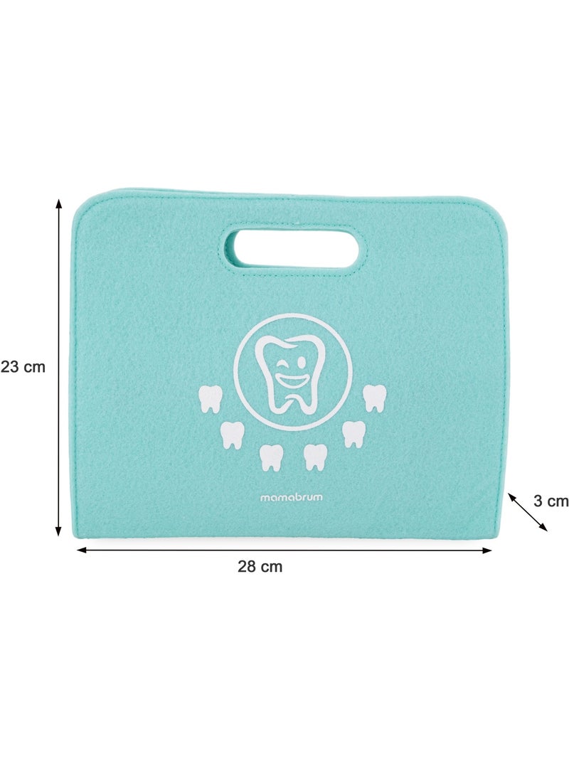 Houten tandarts set kind tas gebit rollenspel speelgoed mamabrum N.v.t. - Kiabi