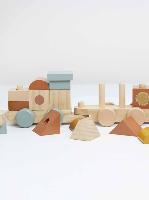 Houten trein voor baby's - Kiabi