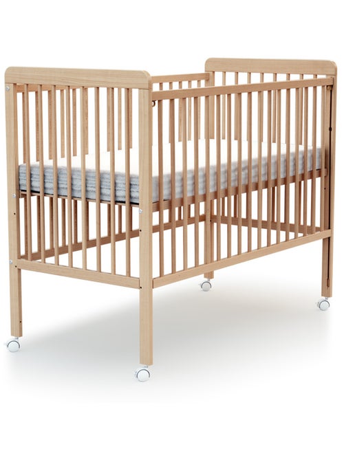 Houten uitschuifbaar babybedje met matras livo - Kiabi