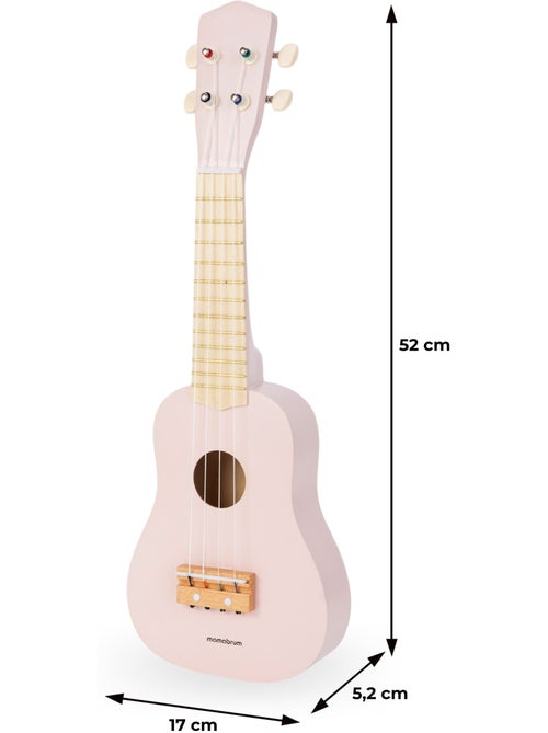 Houten ukulele kind gitaar 4 snaren 52cm muziekspeelgoed mamabrum - Kiabi Houten ukulele kind gitaar 4 snaren 52cm muziekspeelgoed mamabrum - Kiabi