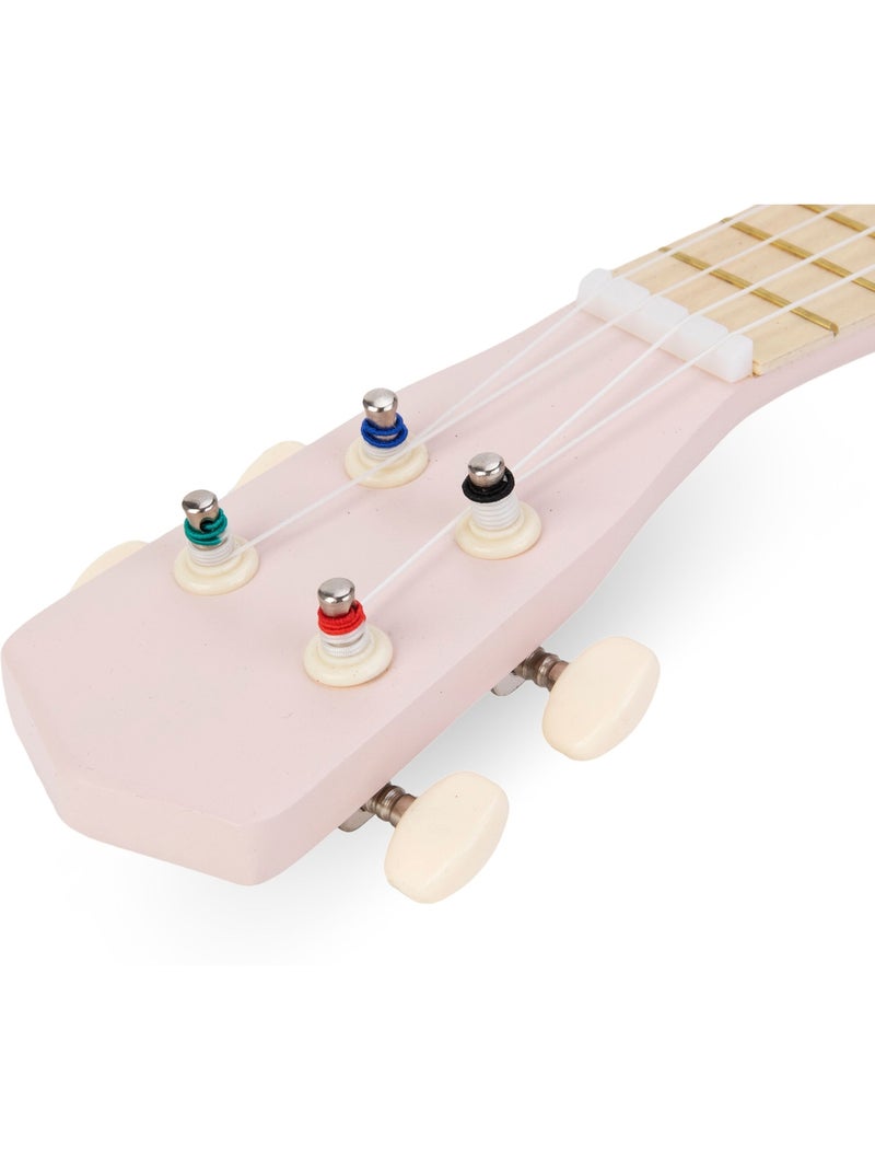 Houten ukulele kind gitaar 4 snaren 52cm muziekspeelgoed mamabrum N.v.t. - Kiabi