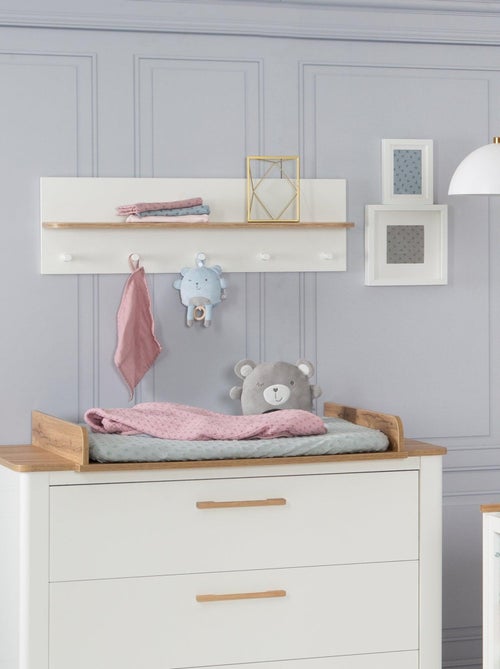 Houten wandrek met 5 haakjes voor de kinderkamer 'Roba ava' - Kiabi Houten wandrek met 5 haakjes voor de kinderkamer 'Roba ava' - Kiabi