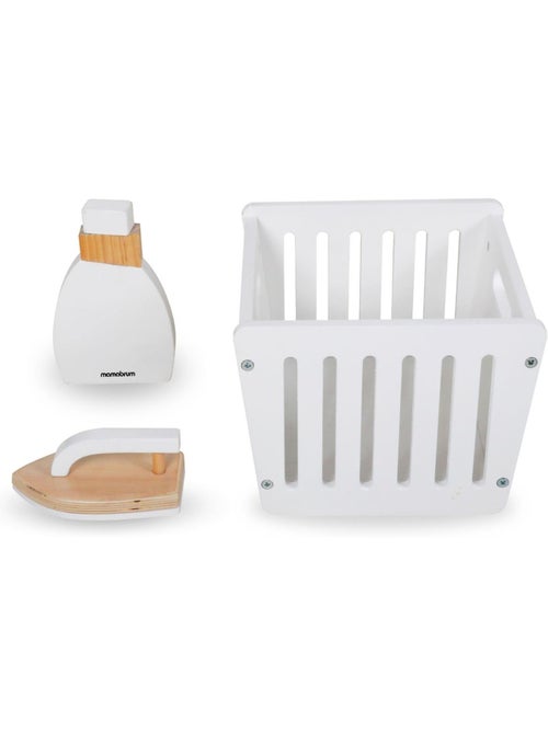 Houten wasmachine kind 65x29cm strijkijzer wasmand speelgoed mamabrum - Kiabi Houten wasmachine kind 65x29cm strijkijzer wasmand speelgoed mamabrum - Kiabi