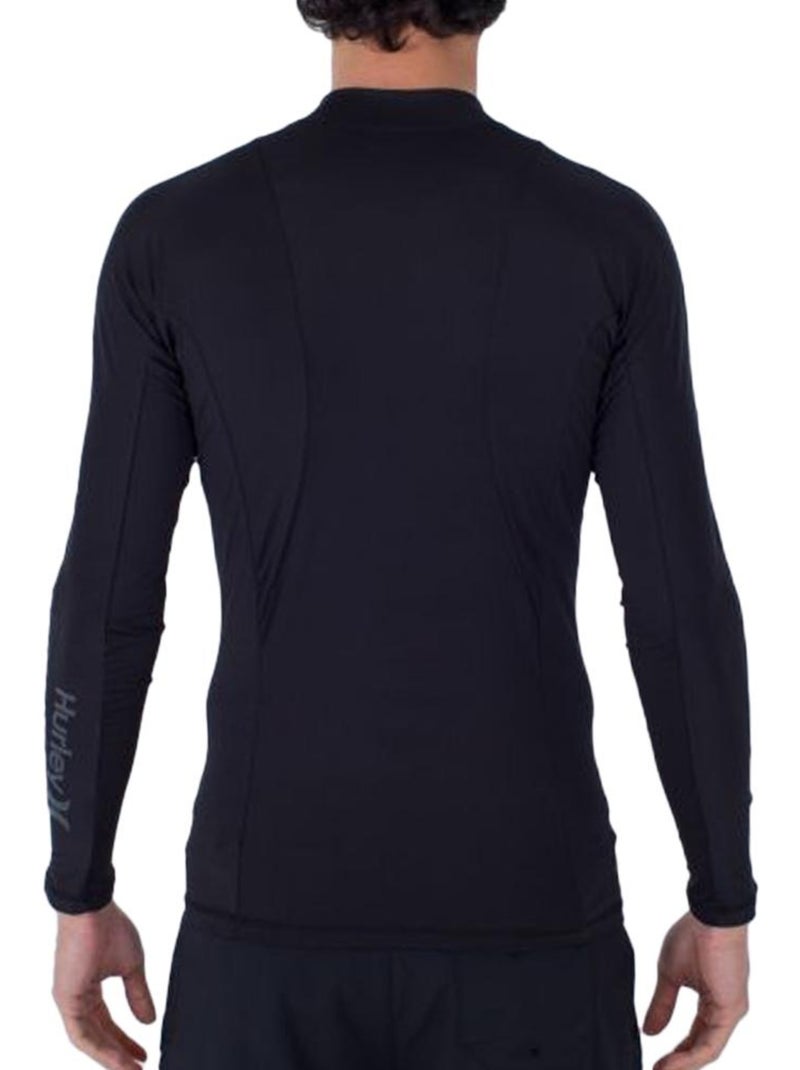 Hurley channel crossing lycra lange mouwen heren zwart Zwart - Kiabi