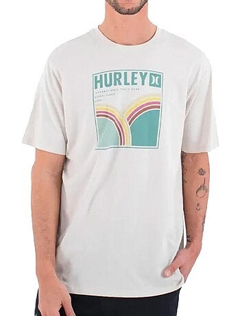Hurley rolling hills geel t-shirt voor heren
