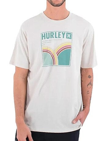 Hurley rolling hills geel t-shirt voor heren