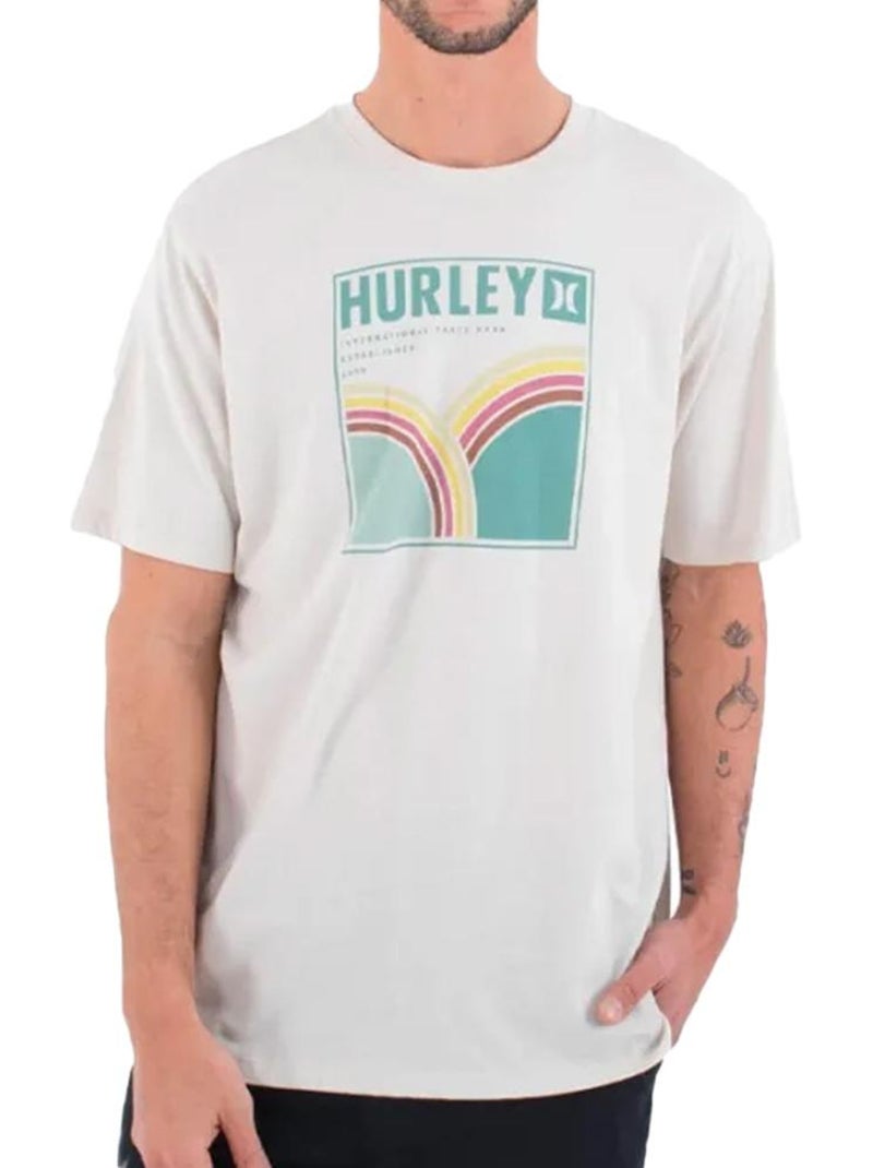 Hurley rolling hills t-shirt beige voor heren Beige - Kiabi