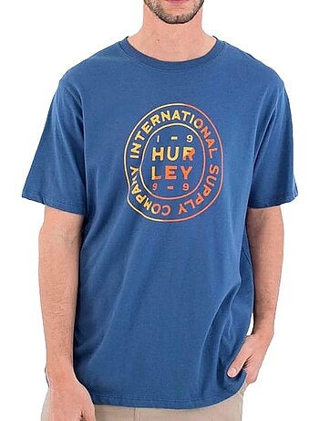 Hurley waxed t-shirt blauw voor heren