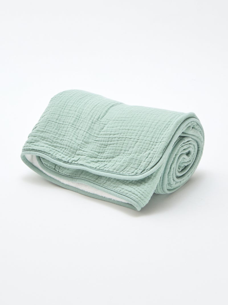 Hydrofiel deken van luchtig katoen Blauw - Kiabi
