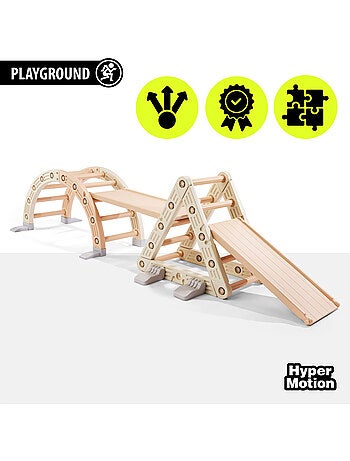 Hypermotion 3-in-1 speelset: klimmen, glijden en balanceren vanaf 18 maanden