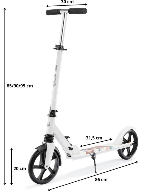 Hypermotion city swift winter fox step – met schokdemper, opvouwbaar, tot 100 kg - Kiabi Hypermotion city swift winter fox step – met schokdemper, opvouwbaar, tot 100 kg - Kiabi