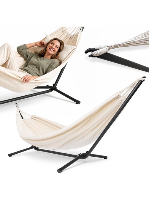 Hypermotion gartenhängematte mit metallgestell – 200 × 150 cm - Kiabi