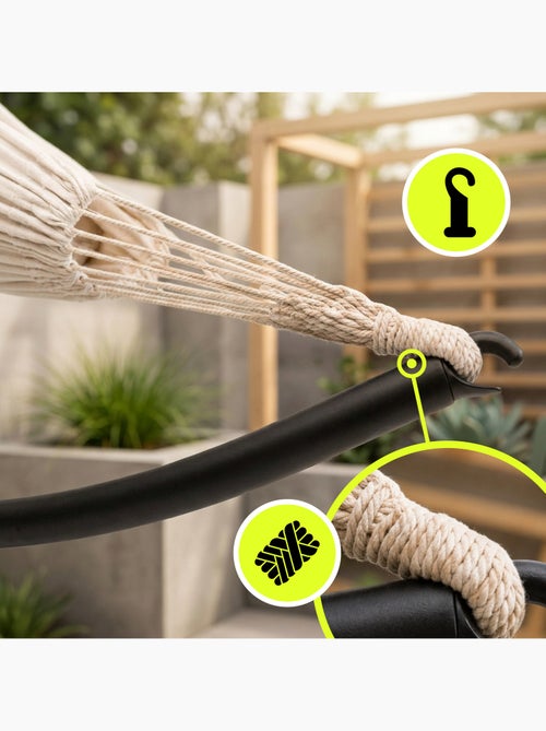 Hypermotion gartenhängematte mit metallgestell - Kiabi