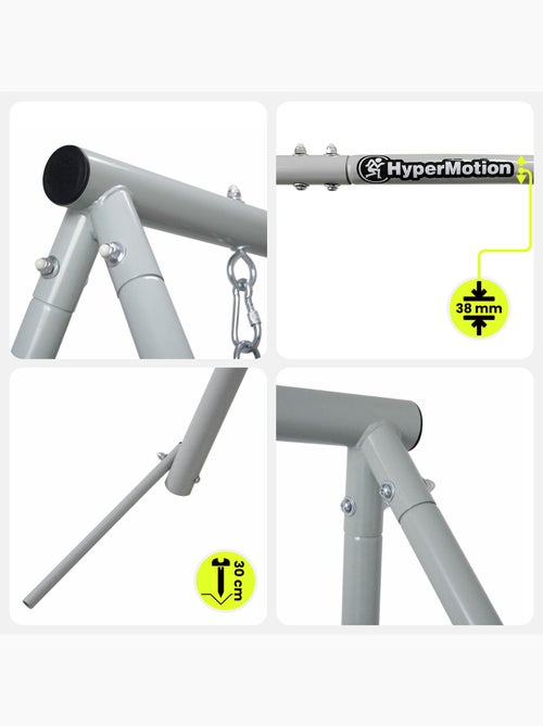 Hypermotion-nestschommel met frame, 100 cm, tot 150 kg - Kiabi Hypermotion-nestschommel met frame, 100 cm, tot 150 kg - Kiabi