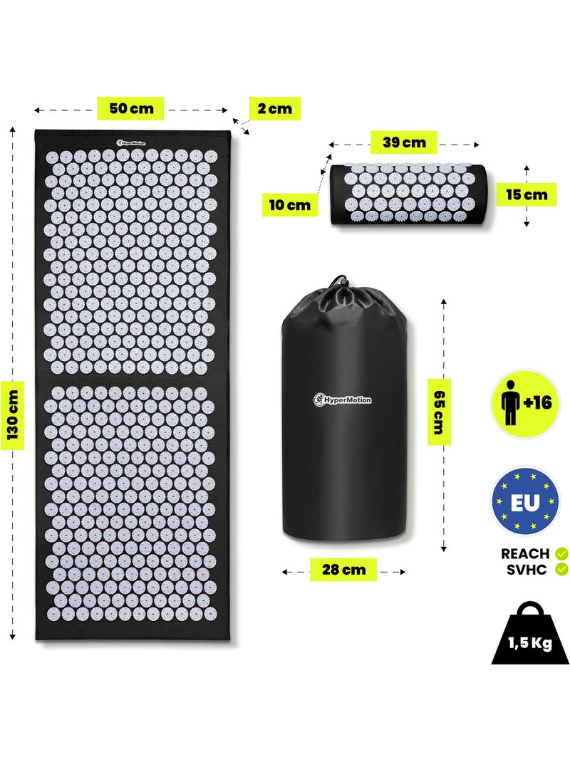 Hypermotion xl acupressuurset voor ontspanning en spierherstel Zwart - Kiabi